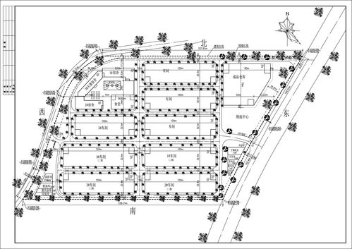 食品廠廠區(qū)廠房綜合規(guī)劃總圖鳥瞰圖設計